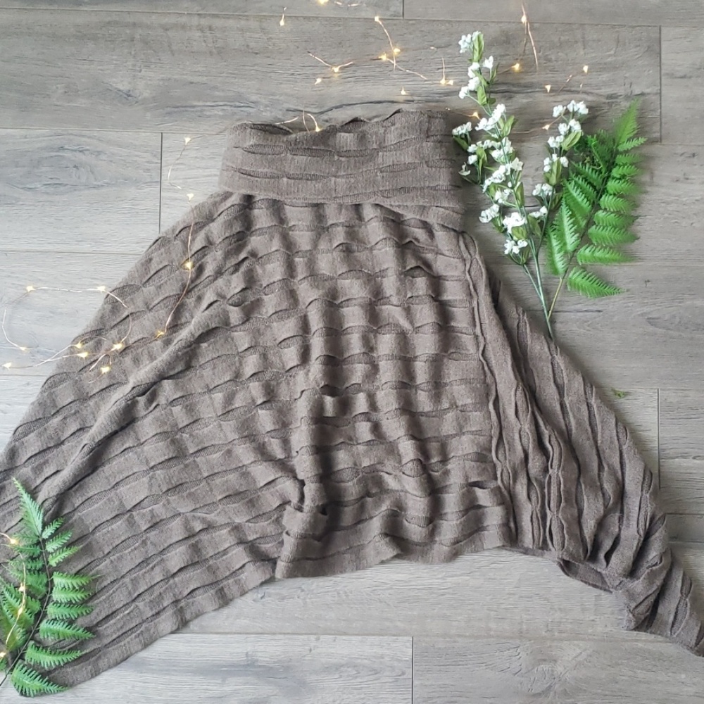 Francesca's A-Symmetric Poncho Sweater